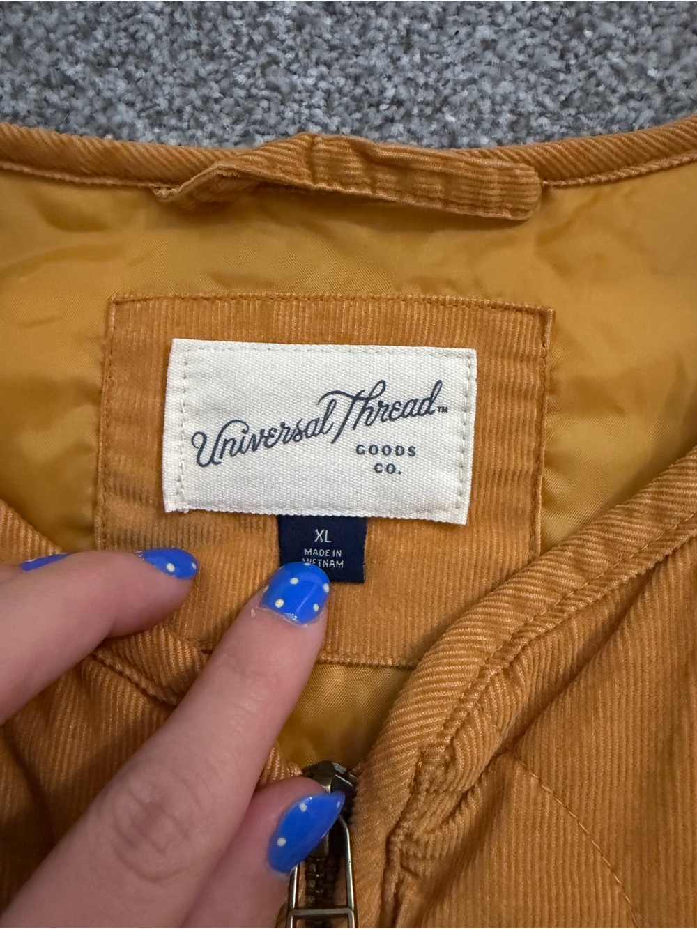 Universal Thread Quilted Jacket in Mustard Gold - Picture 2 of 3